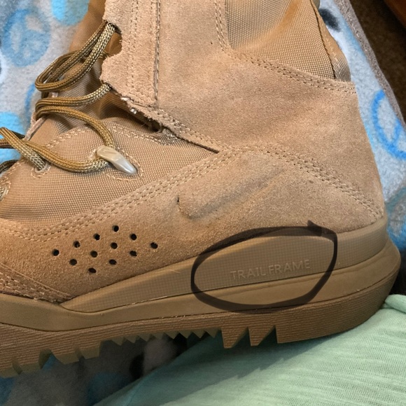 Nike SFS Trail-frame field combat boots.size 8 tan height approximately 8 1/2 . - Picture 8 of 12